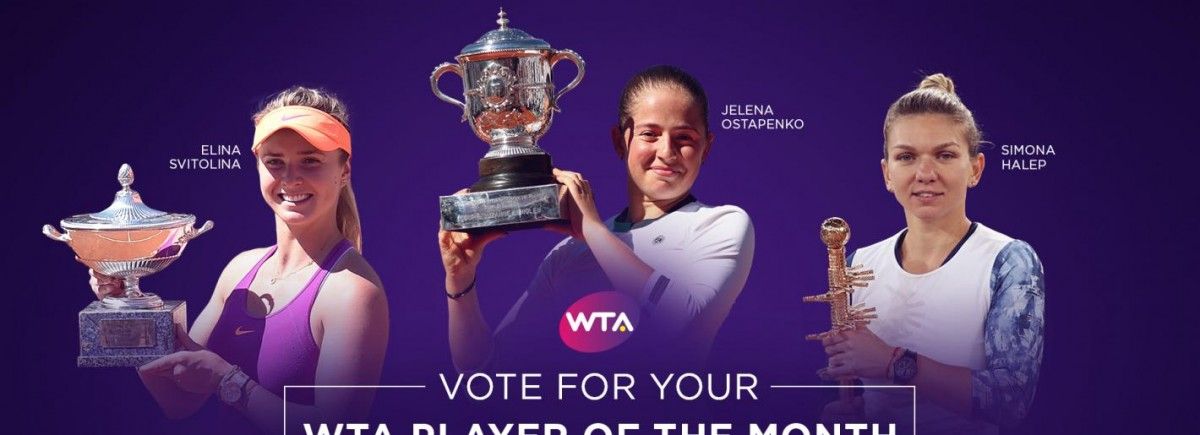 Проголосовать за лучшую теннисистку мая можно до 16 июня. / wtatennis.com Проголосовать за лучшую теннисистку мая можно до 16 июня. / wtatennis.com