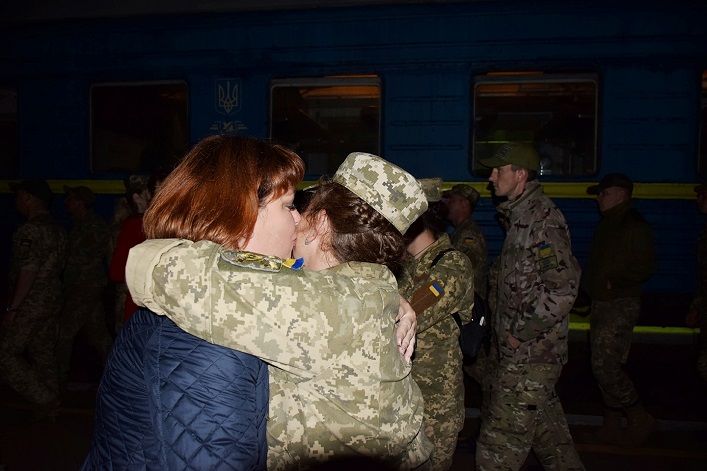 Військові повернулись із зони АТО / фото Житомирська ОДА Військові повернулись із зони АТО / фото Житомирська ОДА