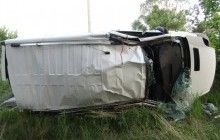 В Житомирской области перевернулся микроавтобус, пострадали три человека