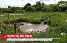 Через прорив каналізації на околиці Харкова нечистоти забруднили поля та ставки (відео)