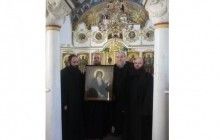 Києво-Печерська лавра передала в дар афонській обителі ікону преподобного Антонія Печерського