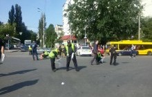 Появилось видео с места взрыва автомобиля в Киеве