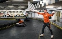 Гравці та тренери "Шахтаря" взяли участь в імпровізованій "Формулі-1" (відео)