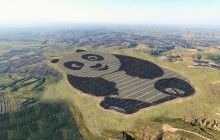 Китай побудував сонячну електростанцію у формі гігантської панди (фото)