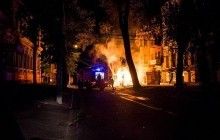 В Днепре произошел пожар в пиццерии, где работают ветераны АТО (фото, видео)