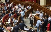 Блокувальники трибуни намагаються зірвати розгляд питання по Добкіну - Парубій