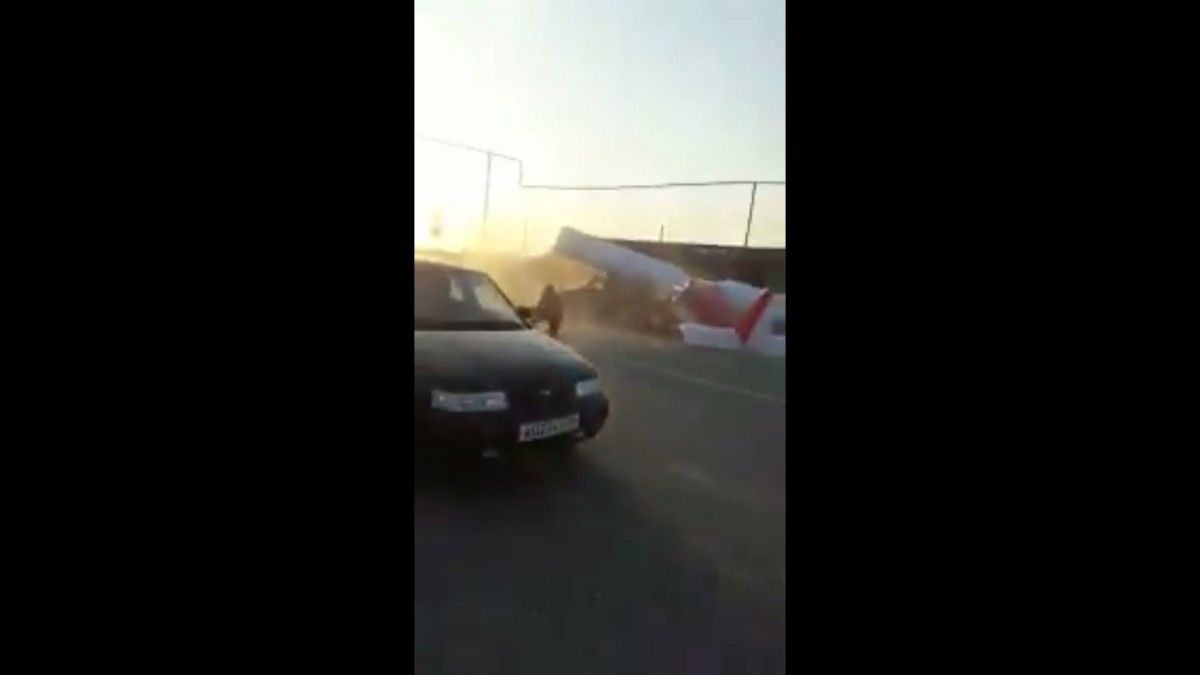 У Чечні відбулося досить незвичайна ДТП скріншот У Чечні відбулося досить незвичайна ДТП скріншот
