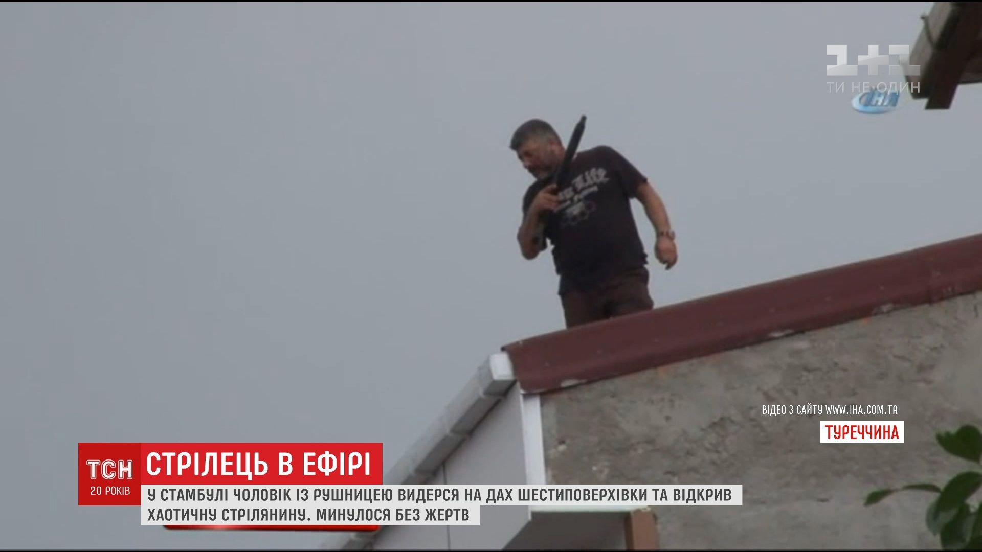 У Стамбулі чоловік із рушницею відкрив хаотичну стрілянину / скріншот відео У Стамбулі чоловік із рушницею відкрив хаотичну стрілянину / скріншот відео