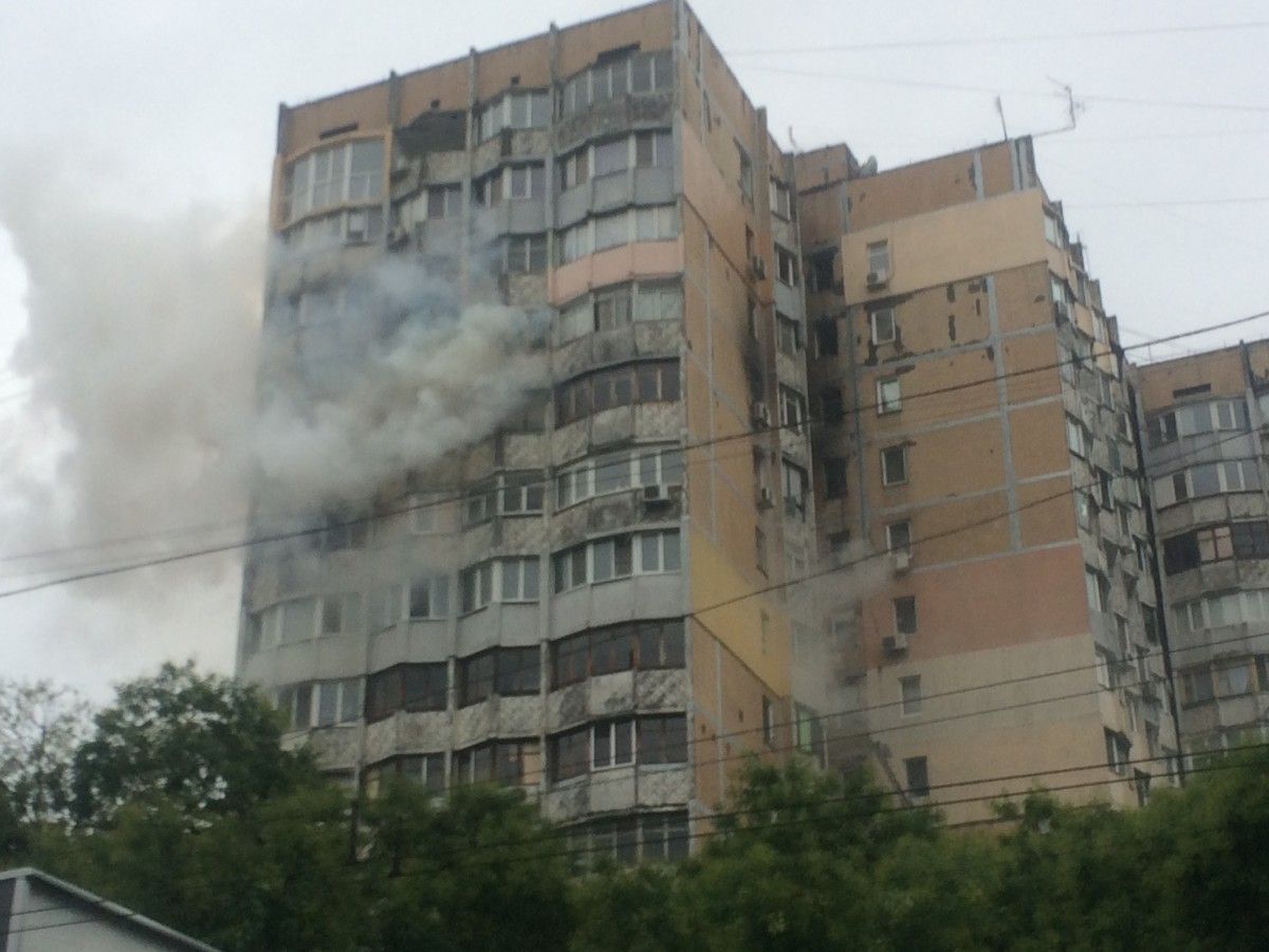 Пожежа в Одесі / фото ДСНС Пожежа в Одесі / фото ДСНС