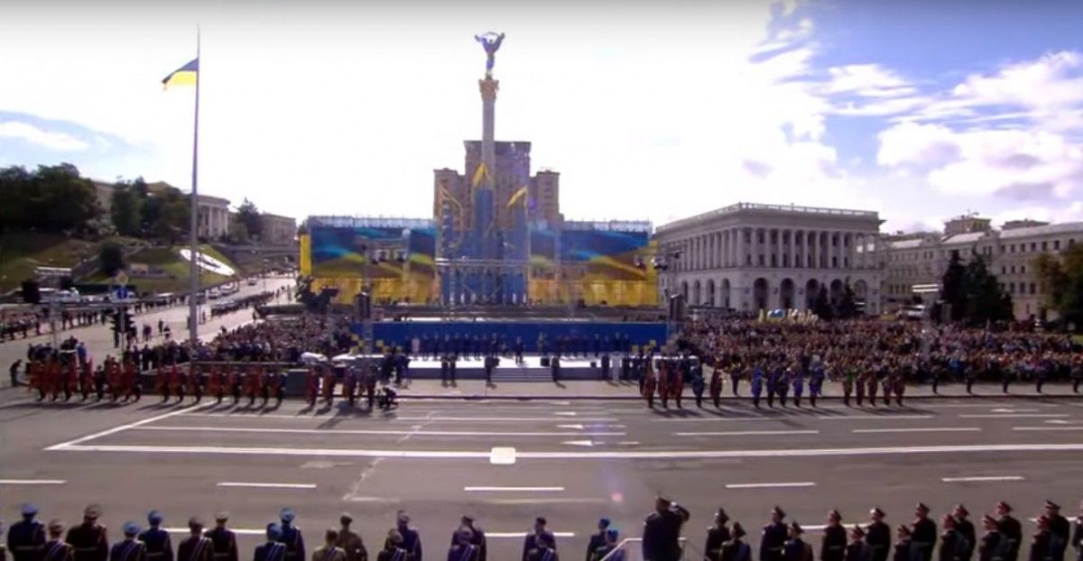 В репетиции парада принимали участие 4,5 тысяч военных / скриншот