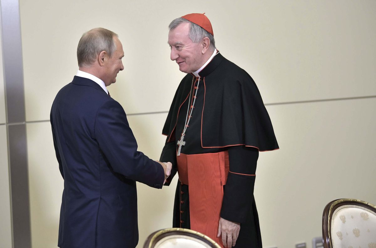 Пьетро Паролин встретился с Владимиром Путиным / REUTERS Пьетро Паролин встретился с Владимиром Путиным / REUTERS