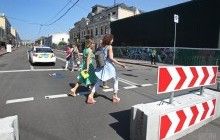 На столичном Подоле организовали новую пешеходную зону