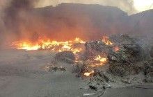 Масштабну пожежу на підприємстві вторсировини у Дніпрі локалізовано, до гасіння залучався літак (відео)