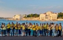 Patriotic flash mob on Ukrainian Flag Day held in occupied Sevastopol
