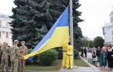 В Житомире на фасаде ОГА и облсовета теперь каждую ночь будет гореть символическая сине-желтая подсветка