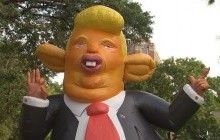 Недалеко от Белого дома появился гигантский надувной Трамп-крыса (фото, видео)