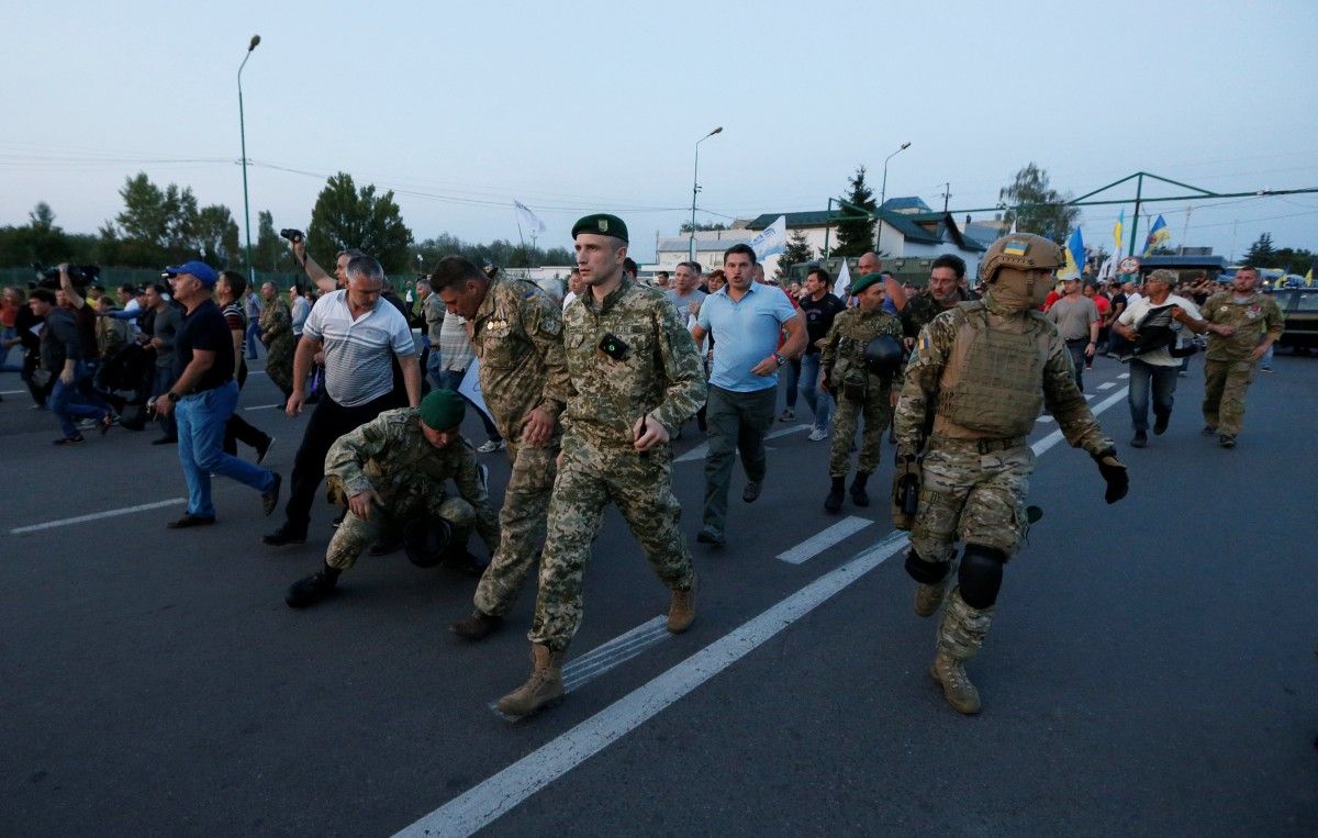 Прорыв Саакашвили на территорию Украины / REUTERS