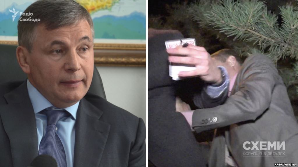 Начальник УГО Валерий Гелетей и скрин-шот с видео нападения на съемочную группу программы Начальник УГО Валерий Гелетей и скрин-шот с видео нападения на съемочную группу программы