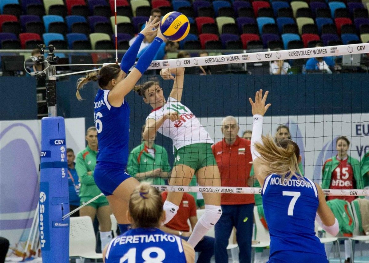 Українки не змогли стримати атаки збірної Болгарії / cev.lu Українки не змогли стримати атаки збірної Болгарії / cev.lu