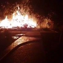 В детском лагере в Одессе вспыхнул крупный пожар, есть пострадавшие (видео, фотогалерея)