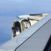 У Airbus A380 во время трансатлантического полета разрушилась обшивка двигателя (фото)