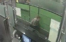 In bizarre act, man squats to escape passport control at Boryspil airport (Video)