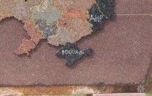 На Дніпропетровщині чоловік написав на пам'ятнику з картою України, що Крим - це Росія (фото)