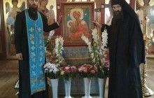 Афонские монахи передали храму при Национальном институте рака список чудотворной иконы Богородицы