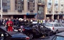 З'явилися перші фото з місця вибуху автомобіля в центрі Києва