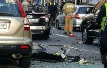 Поліція про вибух авто у центрі Києва: чоловік загинув, жінці відірвало ногу
