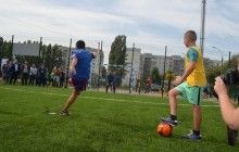 В Житомире открыли новое футбольное поле и тренажерную площадку
