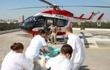 Вперше за десять років санітарний вертоліт з пацієнтом приземлився на даху Інституту серця (фото, відео)