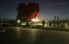 Large pharmaceutical plant in Kyiv region catches fire