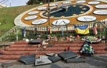 Memorial to Heavenly Hundred Heroes vandalized in Kyiv center (Photos)