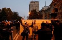 Под Радой снова произошли столкновения между протестующими и полицией