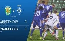"Динамо" сыграло вничью с "Карпатами", продлив свою безвыигрышную серию в УПЛ до 5 матчей (видео)