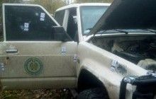 Появилось первое фото расстрелянного автомобиля Окуевой