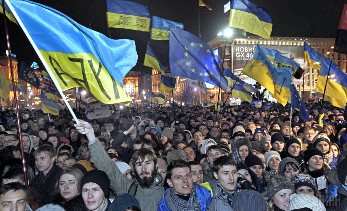 Мітинг на Майдані 28 листопада 2013 року / фото УНІАН Мітинг на Майдані 28 листопада 2013 року / фото УНІАН