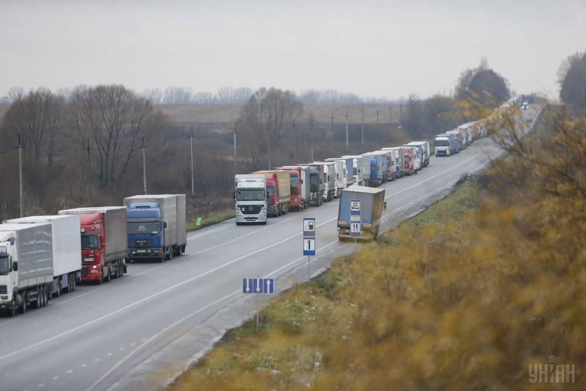 Протести на кордоні тривають / / фото УНІАН Протести на кордоні тривають / / фото УНІАН