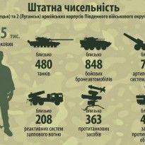 Аваков раскрыл численность российских войск и техники на Донбассе (инфографика)