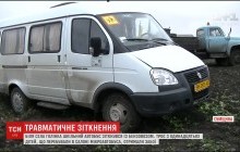 На Сумщине бензовоз столкнулся со школьным автобусом