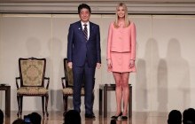 Дочь Трампа в красивом платье сходила с премьером Японии в ресторан (фото)