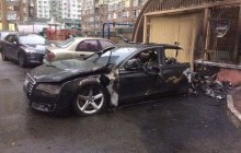 У Києві згоріло елітне авто водія екс-міністра інфраструктури Пивоварського - ЗМІ