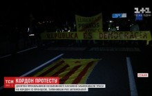 У Каталонії прихильники незалежності від Іспанії заблокували автомобільні траси і залізницю (відео)