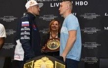 Украинец Шабранский перевесил россиянина Ковалева перед чемпионским боем (видео)