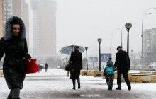 В Киеве сегодня пройдет снег, температура до -1°