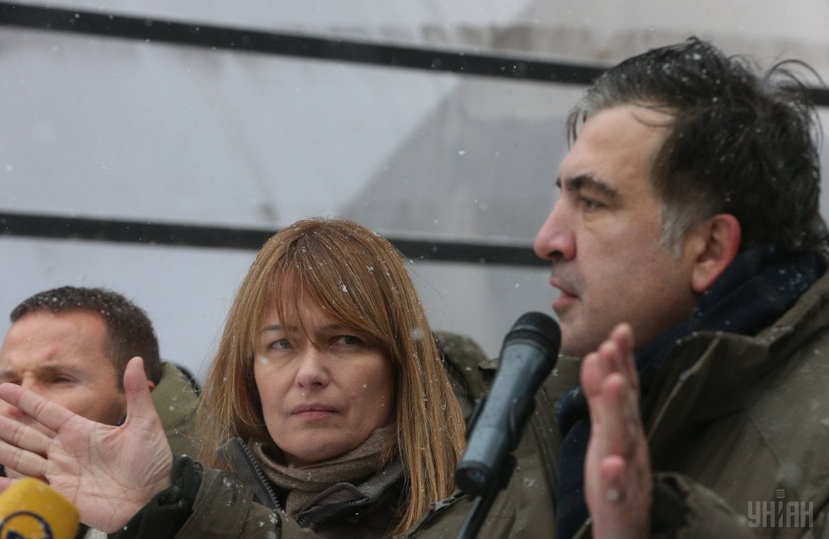 Saakashvili's supporters are inclined to justify the actions of their leader / Photo from UNIAN