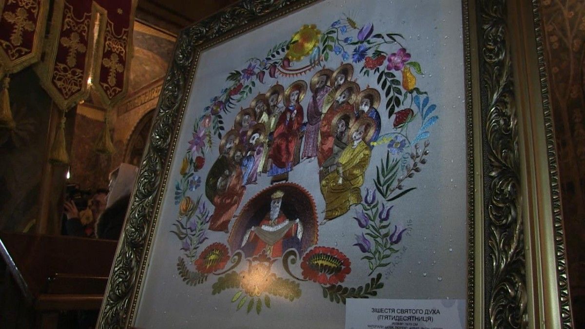 В Києво-Печерській лаврі відкрилась виставка ікон, вишитих шовком: 'Всесвіт' (фото)