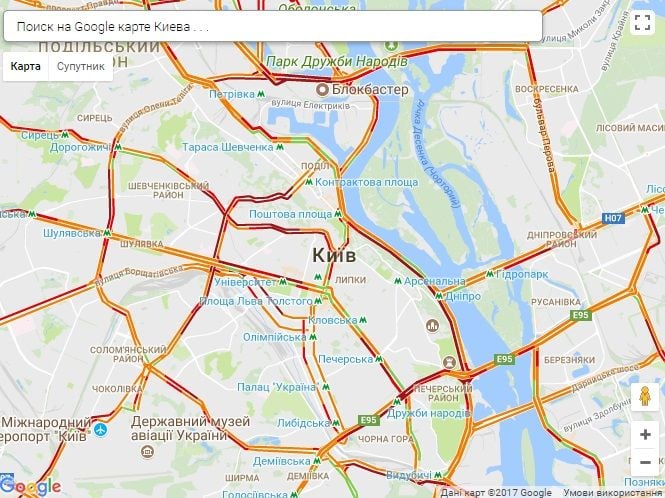 Київ стоїть в пробках / фото infoportal.kiev.ua Київ стоїть в пробках / фото infoportal.kiev.ua