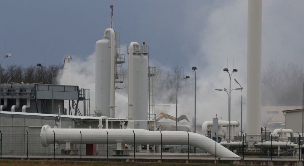 Blast at Austria gas hub results in 23 reduction of gas transit via